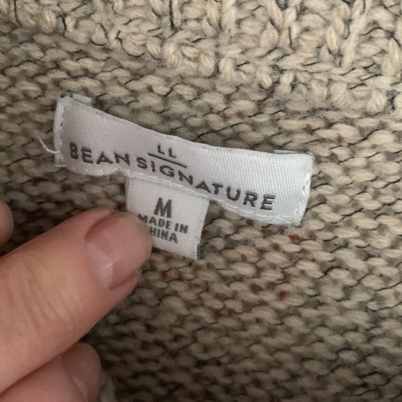 L.L. Bean Signature Wool Dress Cowl Neck Beige Medium - Picture 7 of 8